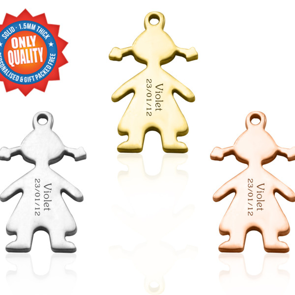 Solid Gold Children Charm - Dream Locket