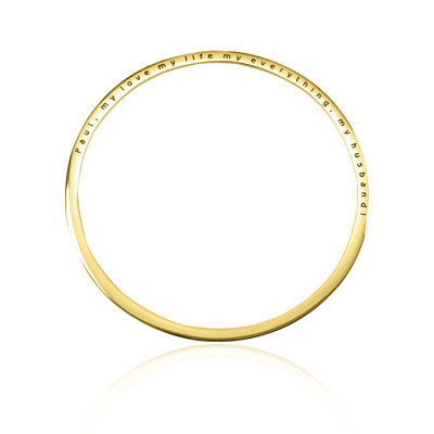 Personalised Classic Bangle - 18CT Gold
