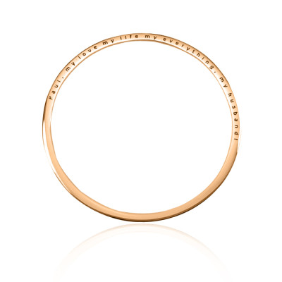 Personalised Classic Bangle - 18CT Rose Gold