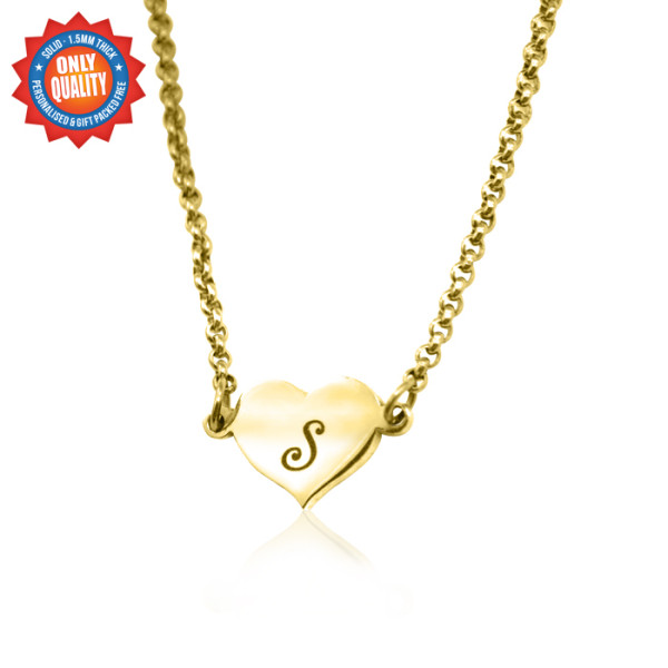 Personalised Precious Heart - 18CT Gold