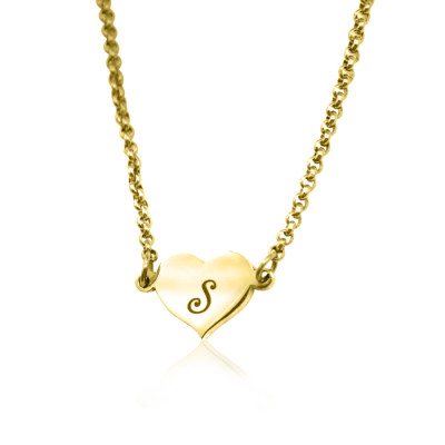 Personalised Precious Heart - 18CT Gold
