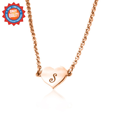 Personalised Precious Heart - 18CT Rose Gold