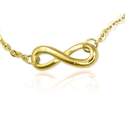 Personalised Classic Infinity Bracelet/Anklet - 18CT Gold