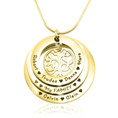 Personalised Family Triple Love - 18CT Gold
