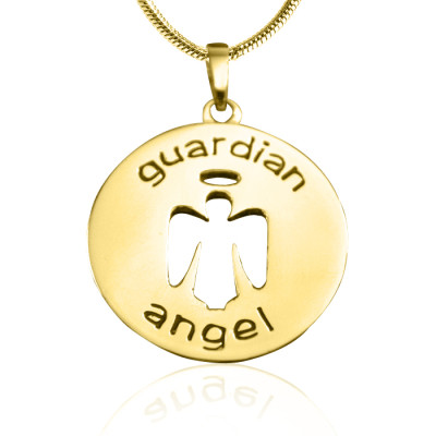 Personalised Guardian Angel Necklace 1 - 18CT Gold