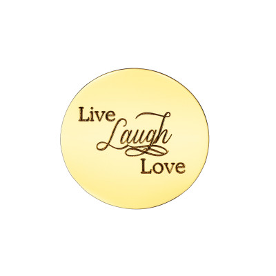 Solid Gold Live Laugh Love Disc - Dream Locket