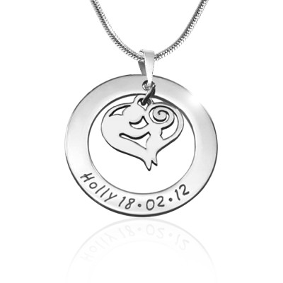 Solid Gold Mothers Love Necklace -