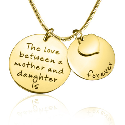 Personalised Mother Forever Necklace - 18CT Gold