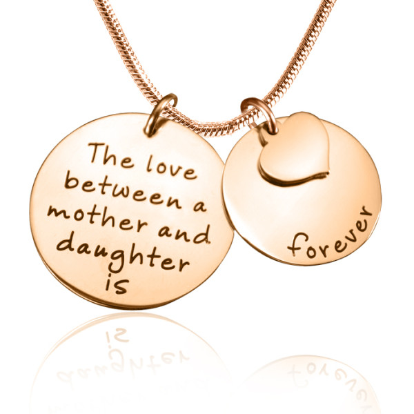 Personalised Mother Forever Necklace - 18CT Rose Gold