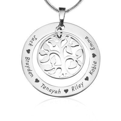 Solid Gold My Family Tree Necklace -