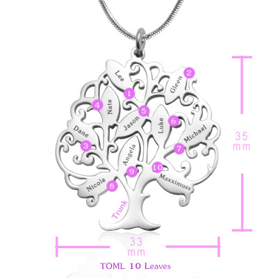 Solid Gold Tree of My Life Necklace 10 -