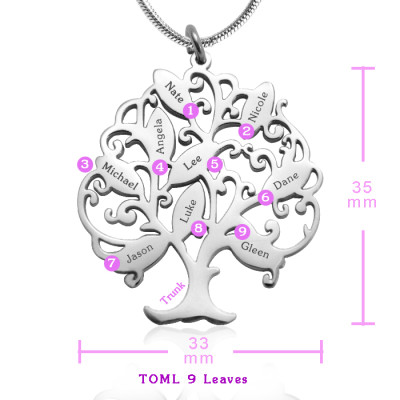 Solid Gold Tree of My Life Necklace 9 -