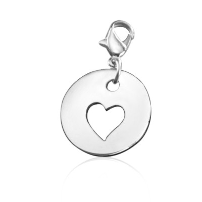 Solid Gold Cut Out Heart Charm