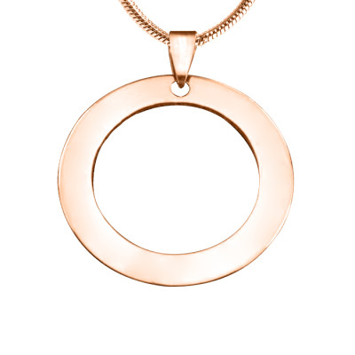 Personalised Circle of Trust Necklace - 18CT Rose Gold