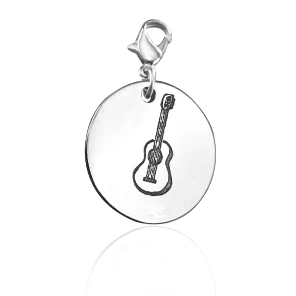 Solid Gold Guitar Charm
