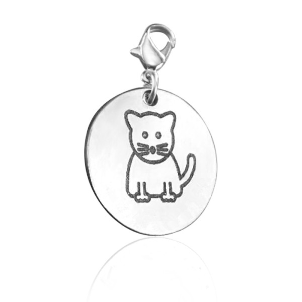 Solid Gold Kitty Charm