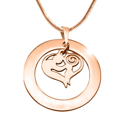 Personalised Mothers Love Necklace - 18CT Rose Gold