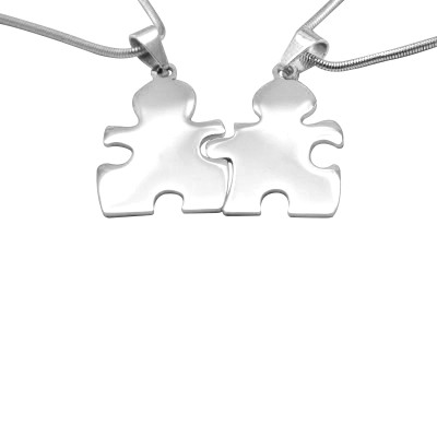 Solid Gold Puzzle Necklace -