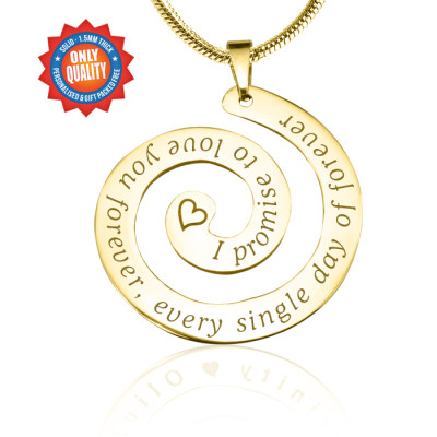 Personalised Promise Swirl - 18CT Gold*Limited Edition