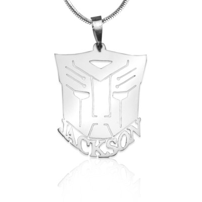 Solid Gold Transformer Name Necklace -