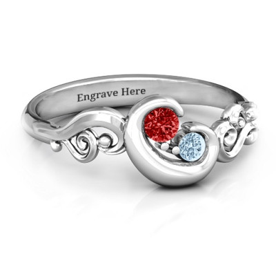 Cradle of Love Solid White Gold Ring