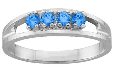 Crafting Our 1-6 Gemstone White Gold Rings