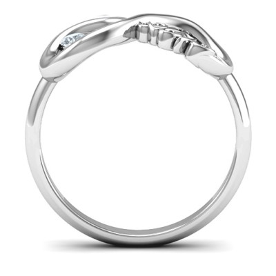 2008 Infinity Solid White Gold Ring