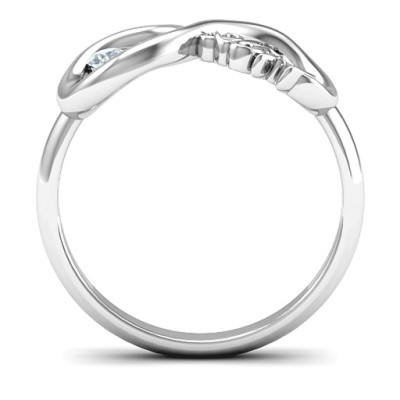 2011 Infinity Solid White Gold Ring