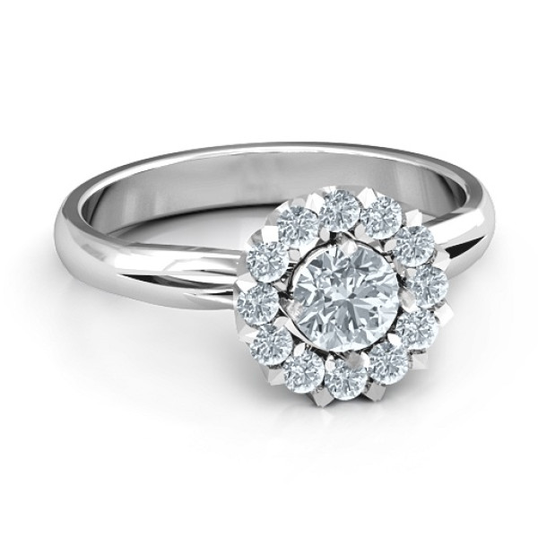 Adore and Cherish Solid White Gold Ring