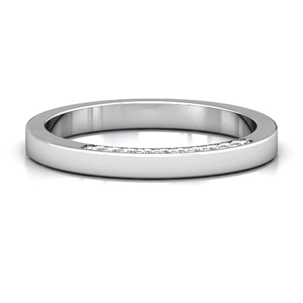 Enchanted Band Solid White Gold Ring