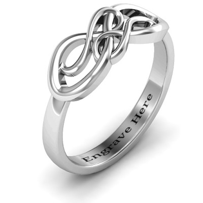 Everlasting Infinity Solid White Gold Ring