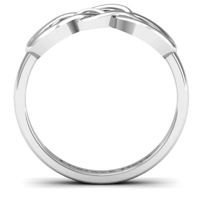 Everlasting Infinity Solid White Gold Ring