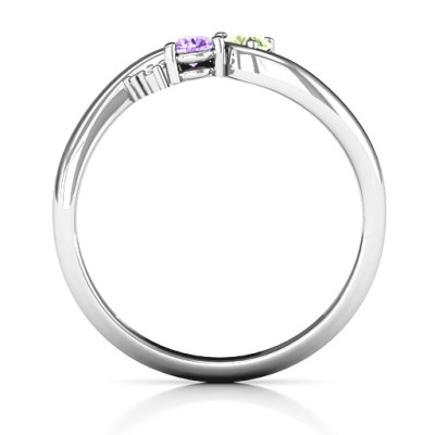Everyday Dream Solid White Gold Ring With Shoulder Accents