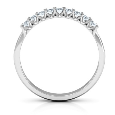 Glimmering Love Solid White Gold Ring