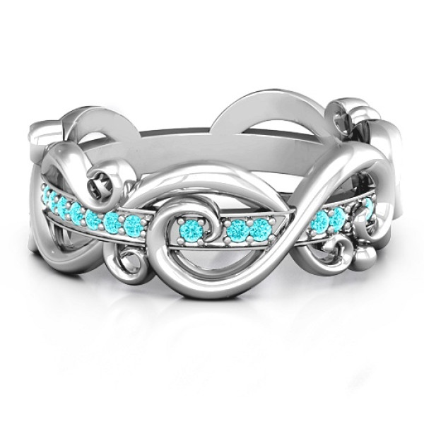 Imperative Love Infinity Solid White Gold Ring