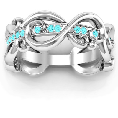 Imperative Love Infinity Solid White Gold Ring