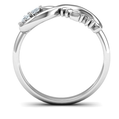 Infinity Ahava Solid White Gold Ring