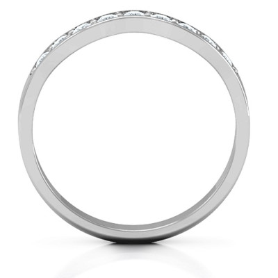 Jasmine Band Solid White Gold Ring