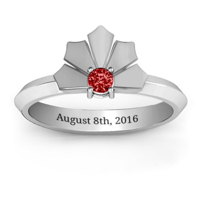 Lotus Of Love Solid White Gold Ring