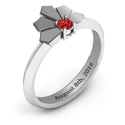Lotus Of Love Solid White Gold Ring