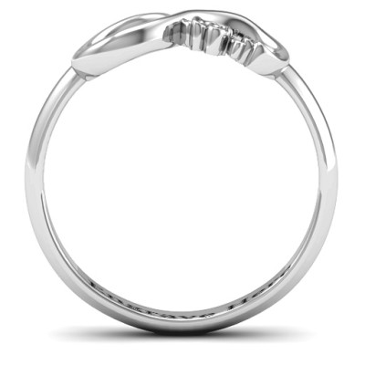 Love Infinity Solid White Gold Ring