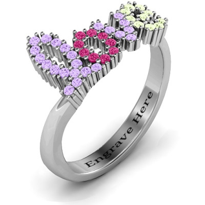 Love Spell Solid White Gold Ring