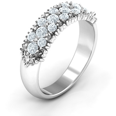 Loving in Color Solid White Gold Ring
