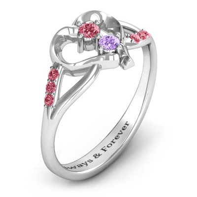 Magical Moments Two-Stone Solid White Gold Ring