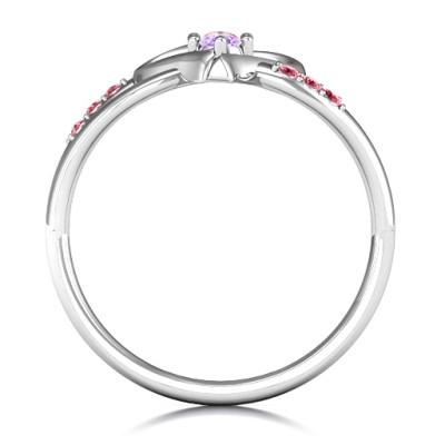 Magical Moments Two-Stone Solid White Gold Ring