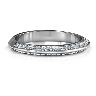 Malania Band Solid White Gold Ring