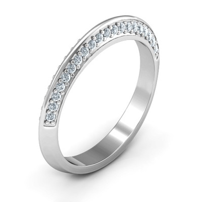 Malania Band Solid White Gold Ring