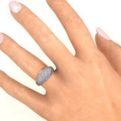 Paved in Love Solid White Gold Ring