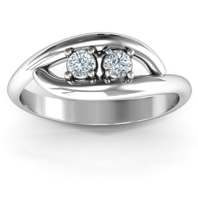 PerfeCT Pair Couple's Solid White Gold Ring