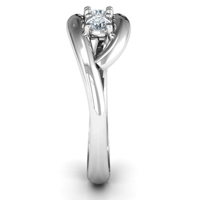 PerfeCT Pair Couple's Solid White Gold Ring